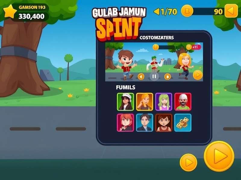 Gulab Jamun Sprint Pro character customization screen